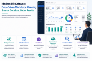 A Modern HR Software provides real-time dashboards